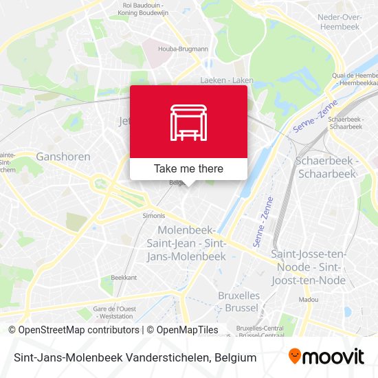 Sint-Jans-Molenbeek Vanderstichelen map
