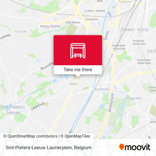 Sint-Pieters-Leeuw Laurierplein map