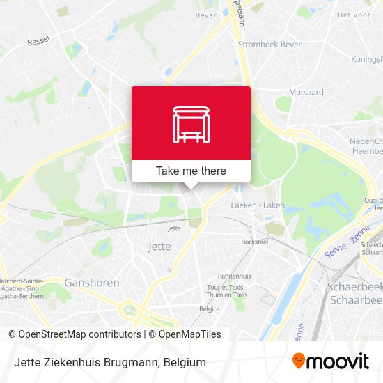 Jette Ziekenhuis Brugmann map