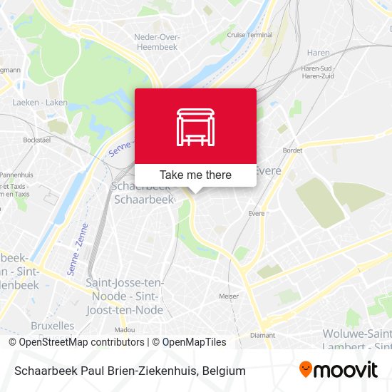Schaarbeek Paul Brien-Ziekenhuis map
