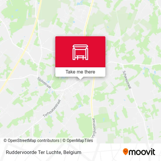 Ruddervoorde Ter Luchte map