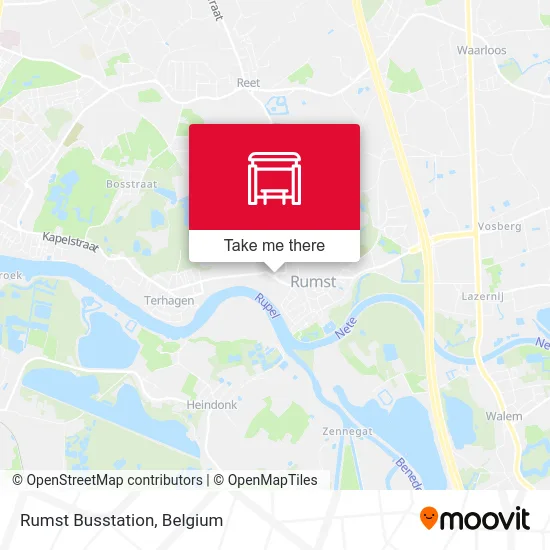 Rumst Bus Station map