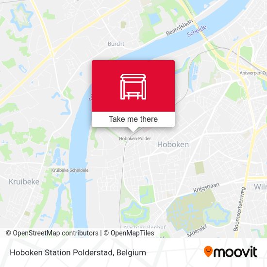 Hoboken Station Polderstad map