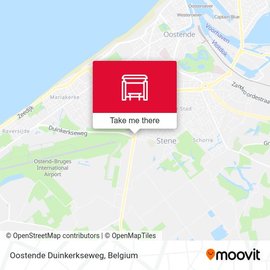 Oostende Duinkerkseweg map