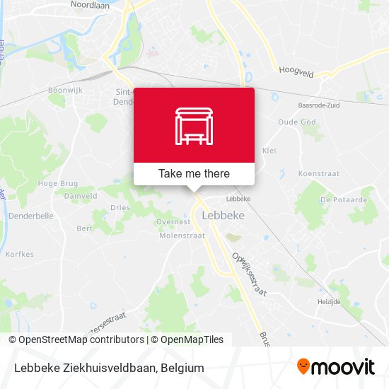 Lebbeke Ziekhuisveldbaan map