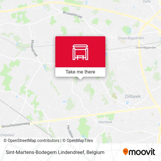 Sint-Martens-Bodegem Lindendreef map