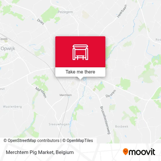 Merchtem Pig Market map