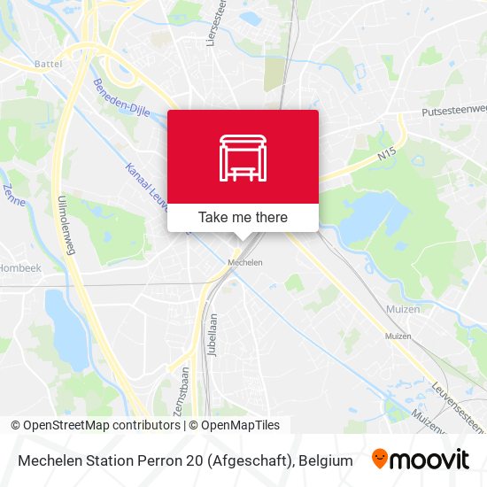Mechelen Station Perron 20 (Afgeschaft) plan