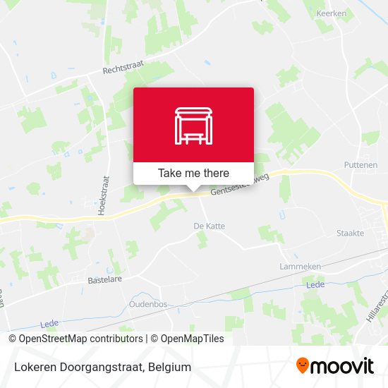 Lokeren Doorgangstraat map
