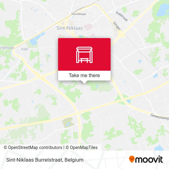 Sint-Niklaas Burrelstraat map