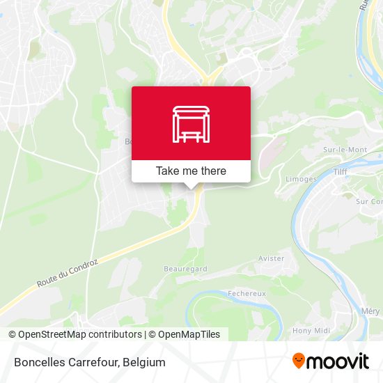 Boncelles Carrefour map