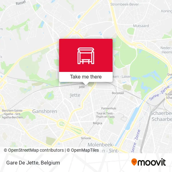 Gare De Jette map