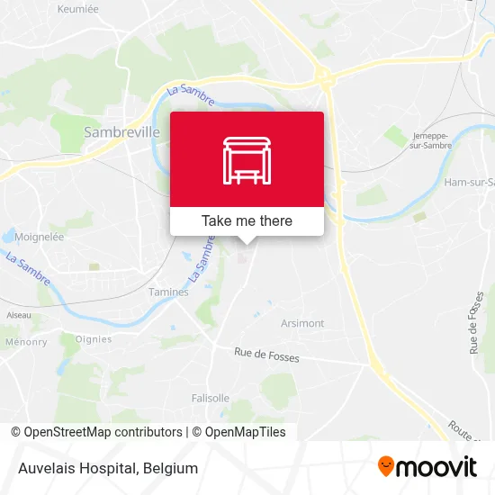 Auvelais Hospital map