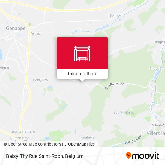 Baisy-Thy Rue Saint-Roch map