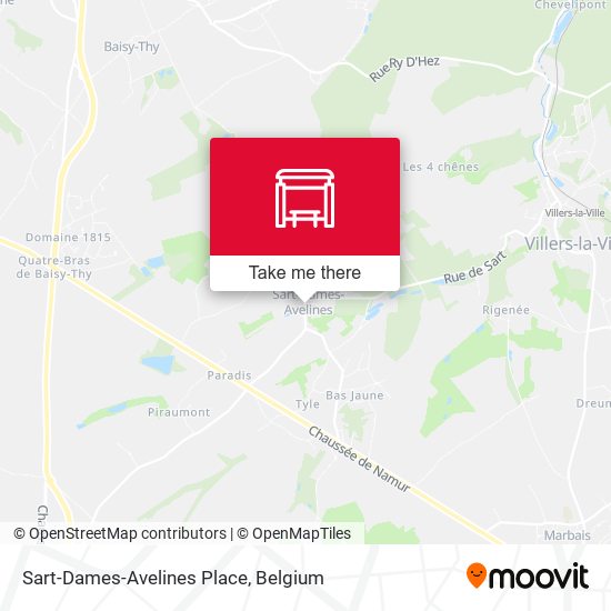 Sart-Dames-Avelines Place plan