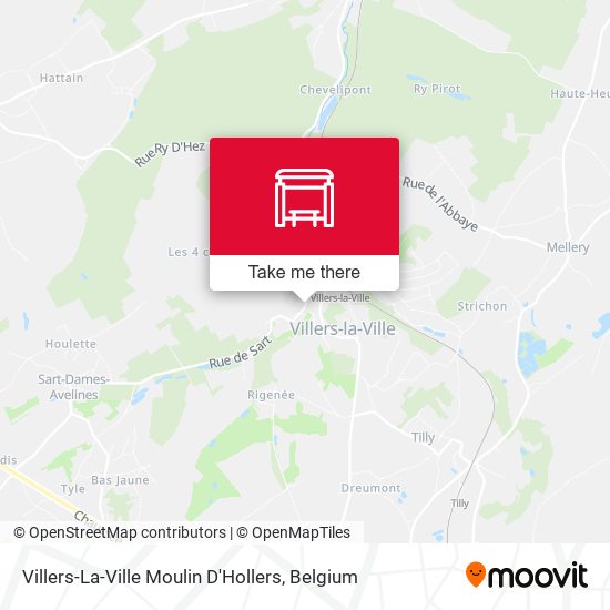 Villers-La-Ville Moulin D'Hollers plan