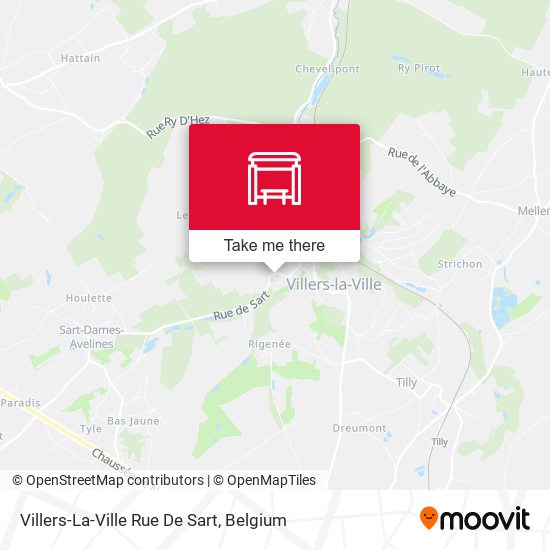 Villers-La-Ville Rue De Sart map
