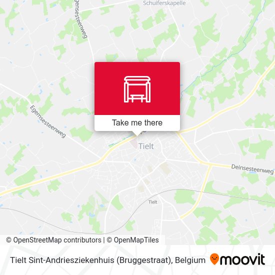 Tielt Sint-Andriesziekenhuis (Bruggestraat) map