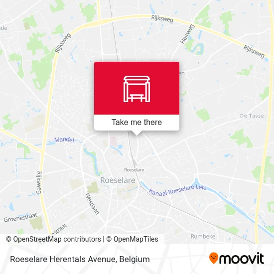 Roeselare Herentals Avenue map