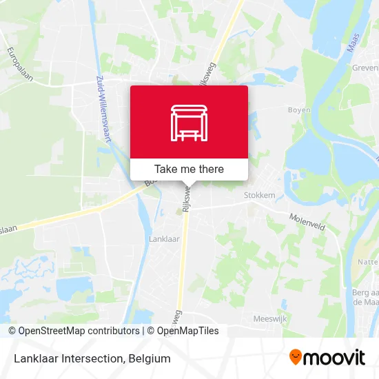 Lanklaar Intersection map