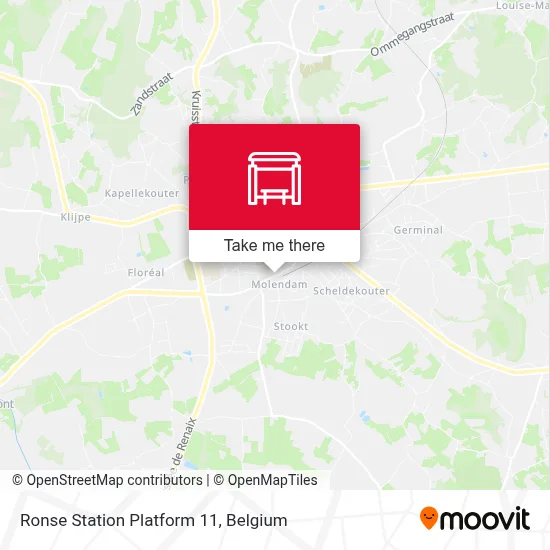 Ronse Station Perron 11 plan