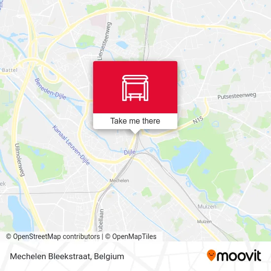 Mechelen Bleekstraat map