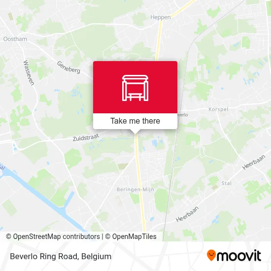 Beverlo Ring Road map