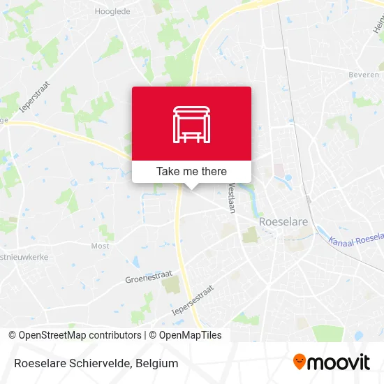 Roeselare Schiervelde map