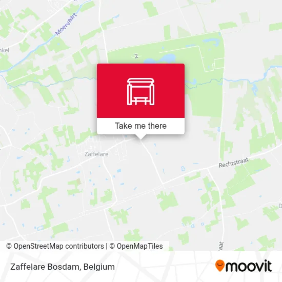 Zaffelare Bosdam map