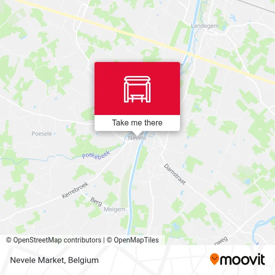 Nevele Market map
