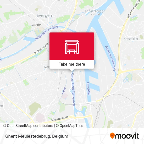 Ghent Meulestedebrug map