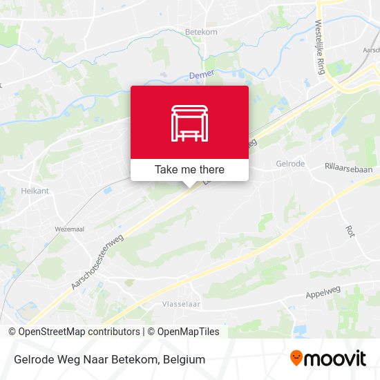 Gelrode Weg Naar Betekom map