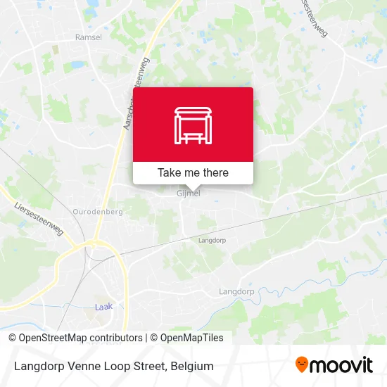 Langdorp Venne Loop Street map