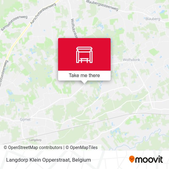 Langdorp Klein Opperstraat map