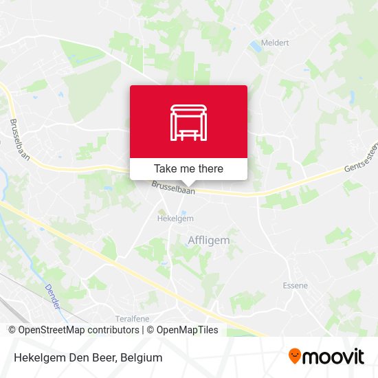 Hekelgem Den Beer map