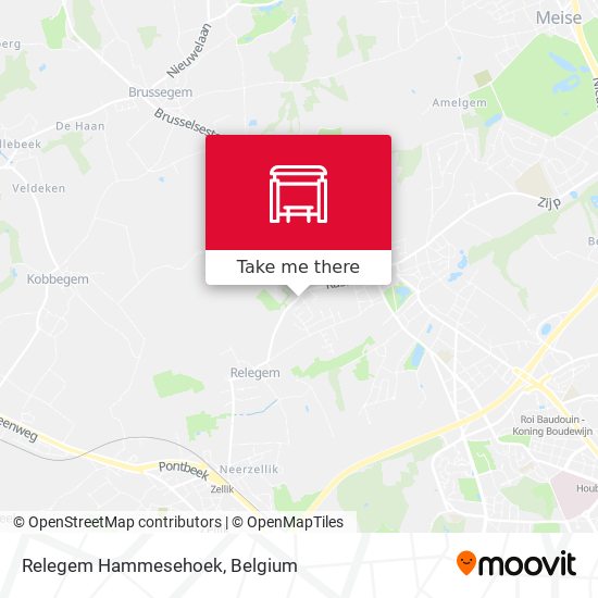 Relegem Hammesehoek map