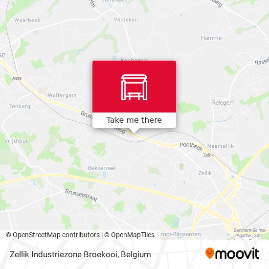 Zellik Industriezone Broekooi plan