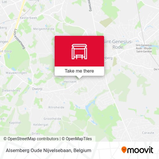 Alsemberg Oude Nijvelsebaan plan