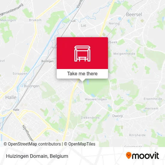 Huizingen Domain map