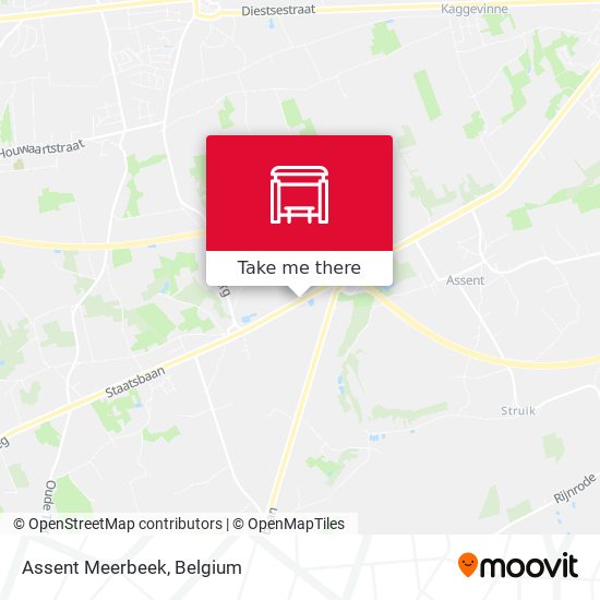 Assent Meerbeek map