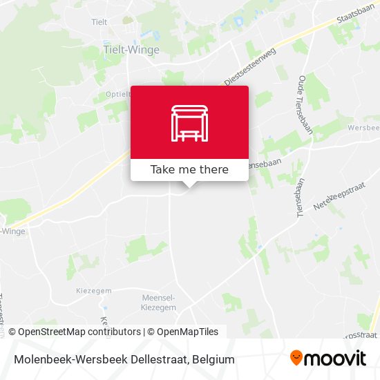 Molenbeek-Wersbeek Dellestraat map