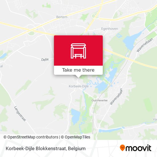 Korbeek-Dijle Blokkenstraat plan