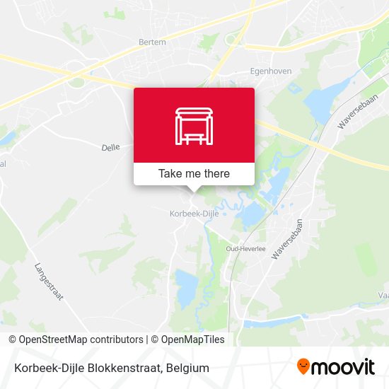 Korbeek-Dijle Blokkenstraat map