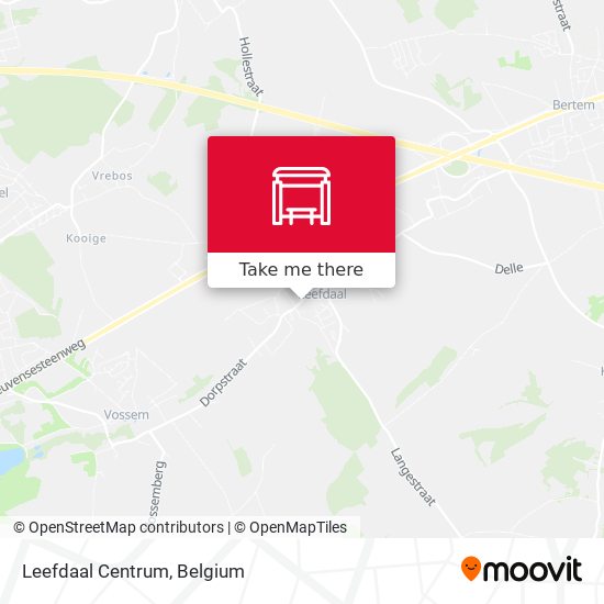 Leefdaal Centrum map