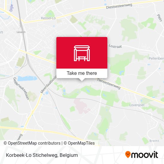 Korbeek-Lo Stichelweg plan