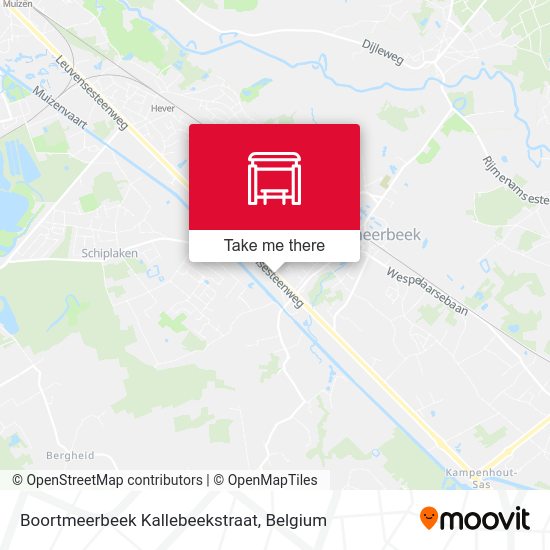 Boortmeerbeek Kallebeekstraat map