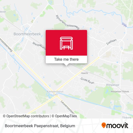 Boortmeerbeek Paepenstraat map
