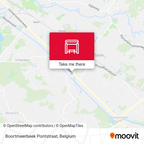 Boortmeerbeek Pontstraat map