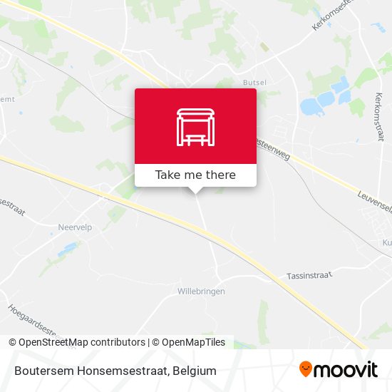 Boutersem Honsemsestraat plan