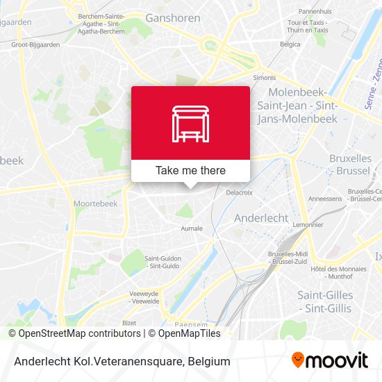 Anderlecht Kol.Veteranensquare map